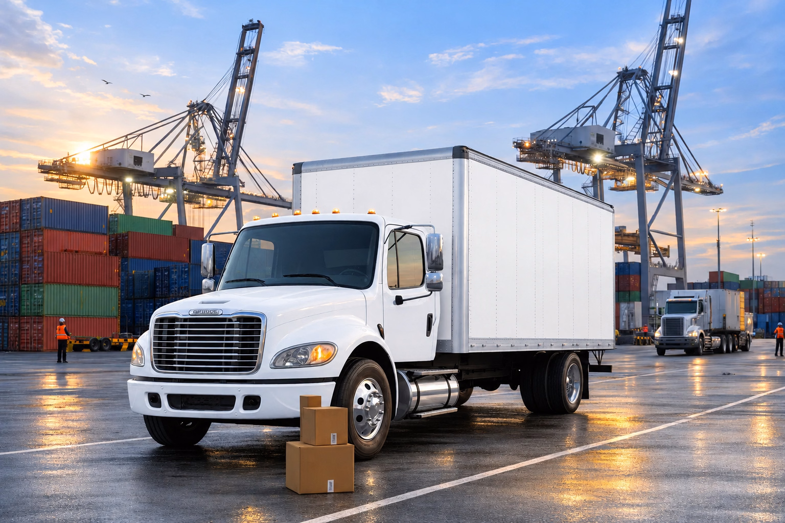 Port and logistics freight transportation service